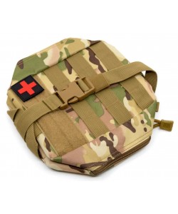Аптечка тактическая Rusforce Emergency для хранения медикаментов, 21x15x10 см (Multicam)
