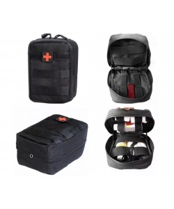 Аптечка тактическая Rusforce Emergency для хранения медикаментов, 21x15x10 см (Black)