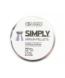 Пули JSB Simply 4,5 мм, 0,535 г (500 штук)