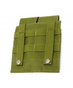 Подсумок поясной Rusforce Tactical Pouch Triple закрытый для 2-х магазинов АК (Green)