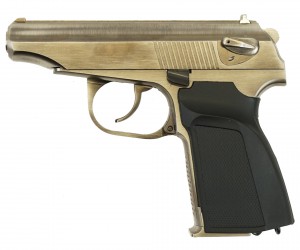 |Б/у| Страйкбольный пистолет WE Makarov 654K Silver, с глушителем (WE-MA001-SV) (№ 264ком)