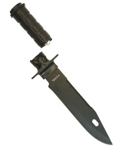 |Уценка| Туристический нож выживания «Ножемир» H-234BL Комбат (комплект НАЗ) (№ 692-УЦ)