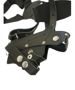 |Уценка| Кобура оперативная универсальная CP (нат. кожа) черная (№ 694-УЦ)