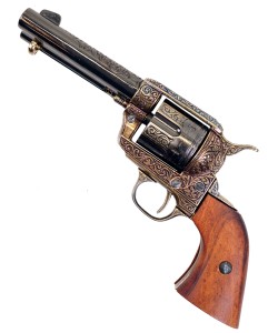 |Уценка| Макет револьвер Colt Peacemaker .45, 4,75”, гравировка (США, 1873 г.) DE-M-1280-L (№ 702-УЦ)