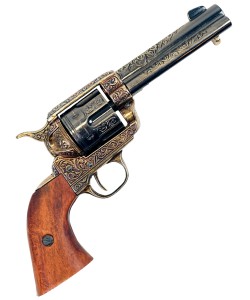 |Уценка| Макет револьвер Colt Peacemaker .45, 4,75”, гравировка (США, 1873 г.) DE-M-1280-L (№ 702-УЦ)