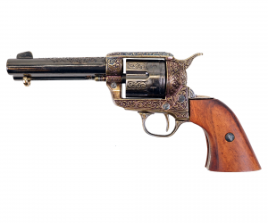 |Уценка| Макет револьвер Colt Peacemaker .45, 4,75”, гравировка (США, 1873 г.) DE-M-1280-L (№ 702-УЦ)