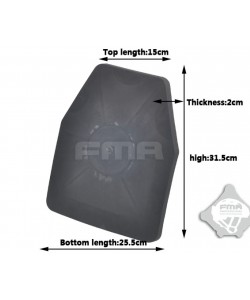Бронепластина-макет FMA SAPI Dummy Ballistic Plate (Black)