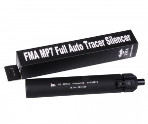 Модель глушителя FMA MP7 Full Auto Tracer, 180 мм (Black)