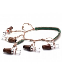 Подвес для 5 манков Стикхант Паракорд PODV-5 с карабином (светлый камыш)