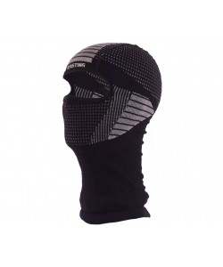 Маска-балаклава Lasting ROKO из мериносовой шерсти (Black)