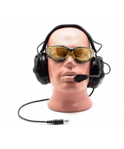 Наушники активные Earmor Military Edition ME5 c микрофоном и разъемом для тангенты, 22-82 ДБ (черный)