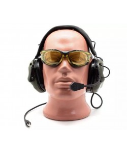 Наушники активные Earmor Military Edition ME5 c микрофоном и разъемом для тангенты, 22-82 ДБ (хаки)