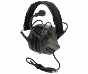 Наушники активные Earmor Military Edition ME7 c микрофоном и разъемом для тангенты, 22-82 ДБ (зеленый)