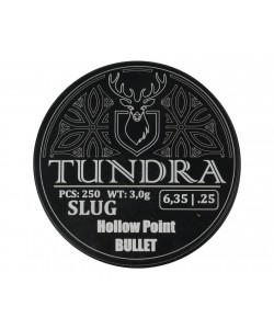 Пули полнотелые Tundra Hollow Point Bullet 6,35 (6,42) мм, 3,0 г (250 штук)