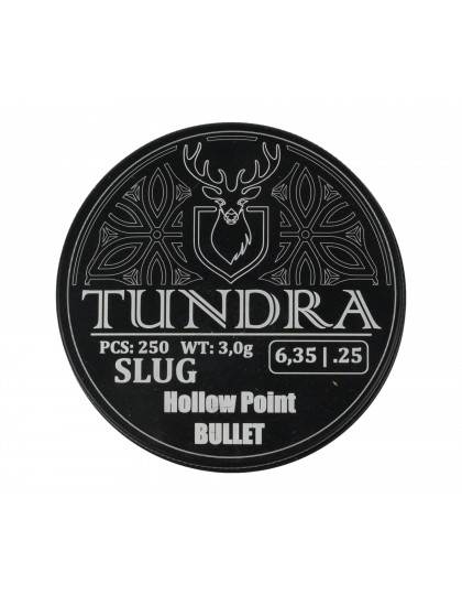 Пули полнотелые Tundra Hollow Point Bullet 6,35 (6,42) мм, 3,0 г (250 штук)