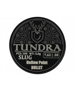 Пули полнотелые Tundra Hollow Point Bullet 7,62 (7,74) мм, 5,0 г (100 штук)
