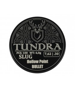 Пули полнотелые Tundra Hollow Point Bullet 7,62 (7,74) мм, 6,0 г (100 штук)