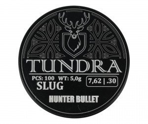 Пули полнотелые Tundra Hunter Bullet 7,62 (7,72) мм, 5,0 г (100 штук)