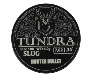 Пули полнотелые Tundra Hunter Bullet 7,62 (7,74) мм, 6,0 г (100 штук)