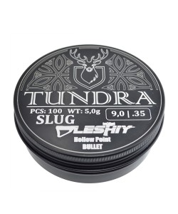 Пули полнотелые Tundra Hollow Point Bullet 9,0 мм, 5,0 г (100 штук) для Leshy SLAG