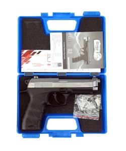 Пневматический пистолет Ekol ES P92 B Beretta Fume (никель, Blowback)