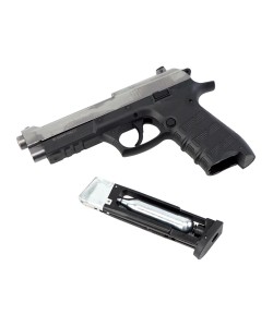 Пневматический пистолет Ekol ES P92 B Beretta Fume (никель, Blowback)