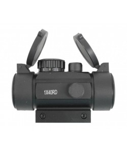 Коллиматорный прицел Target Red Dot 1x40RD, закрытый, на Weaver с крышкой