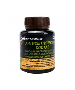 Антисептический состав на основе терпентинового масла для пропитки дерева (125 мл)