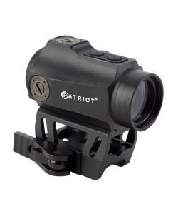 Коллиматорный прицел Patriot 1x25 на Weaver, быстросъемное крепление, Red