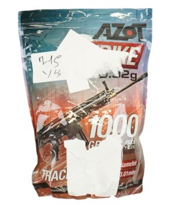 |Уценка| Шары трассерные Azot Strike Tracers 0,32 г, 3100 штук (1 кг, зеленые) (№ 715-УЦ)