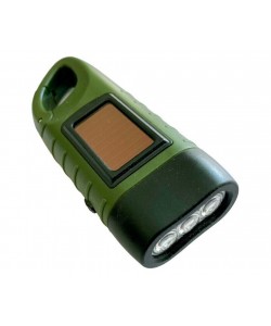 Фонарь аккумуляторный Patriot BH-FL087 (динамо-машина, солнечная батарея)