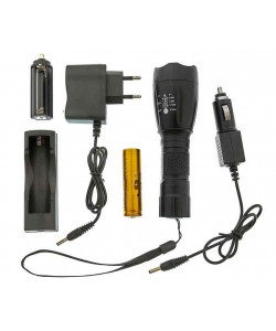 Фонарь ручной Patriot LED Т6, 3 режима+стробоскоп, SOS, Zoom (BH-FL1891)