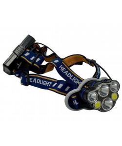 Аккумуляторный налобный фонарь BH-FL0003, 1800 люмен (4 режима+рассеянный свет, USB)