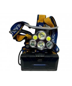 Аккумуляторный налобный фонарь BH-FL0003, 1800 люмен (4 режима+рассеянный свет, USB)