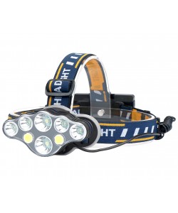 Аккумуляторный налобный фонарь BH-FL0035, 1800 люмен (5 режимов+рассеянный свет, USB)