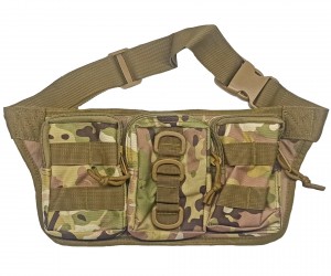 Сумка поясная Brave Hunter PK204, 35х18х5 см, 2 л (Multicam)