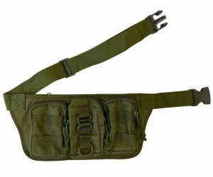 Сумка поясная Brave Hunter PK204, 35х18х5 см, 2 л (Green)