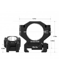 Кольца 25,4 мм Discovery 7075 на Weaver (низкие)