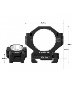 Кольца 30 мм Discovery 7075 на Weaver (низкие)