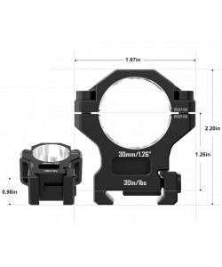 Кольца 30 мм Discovery 7075 на Weaver (средние)
