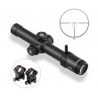 Оптический прицел Discovery ED-AR 1-8x24IR FFP, подсветка, 30 мм, на Weaver - фото № 1