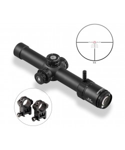 Оптический прицел Discovery ED-AR 1-8x24IR FFP, подсветка, 30 мм, на Weaver