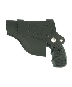 Кобура поясная для револьвера Бульдог (нат. кожа) черная