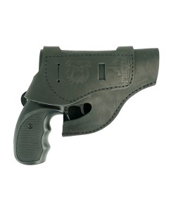 Кобура поясная для револьвера Бульдог (нат. кожа) черная