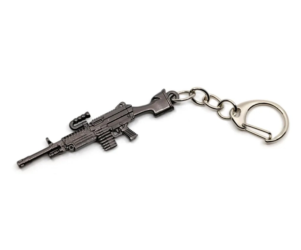 Брелок Microgun XS пулемет M249 (серый)
