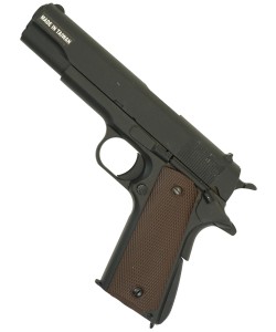 |Уценка| Страйкбольный пистолет KJW Colt M1911A1 Gas GBB Black (№ 757-УЦ)