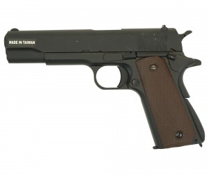 |Уценка| Страйкбольный пистолет KJW Colt M1911A1 Gas GBB Black (№ 757-УЦ)