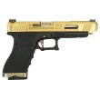 |Уценка| Страйкбольный пистолет WE Glock-34 G-Force Titanium Gold, черная рамка, золот. затвор (№ 762-УЦ) - фото № 2