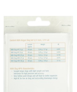 Пули H&N Slug Sampler Set (набор) 5,5 мм, 1,36-1,94 г (21-30 гран) 200 штук