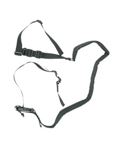 Ремень тактический Wartech TS-113 двухточечный с бесшумной антабкой (черный)